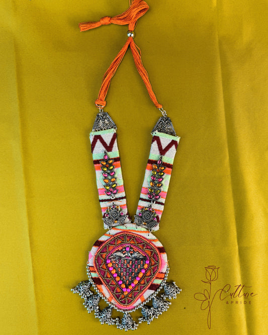 Rang Utsav Folk Embroidered Necklace